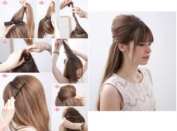 Coiffures pour cheveux moyens. Les photos de femmes sont belles pour tous les jours. Instructions