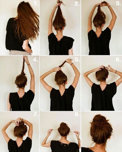 Coiffures pour cheveux moyens. Les photos de femmes sont belles pour tous les jours. Instructions