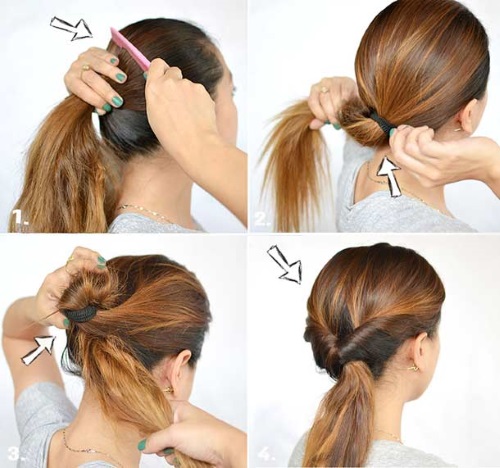 Coiffures pour cheveux moyens. Les photos de femmes sont belles pour tous les jours. Instructions