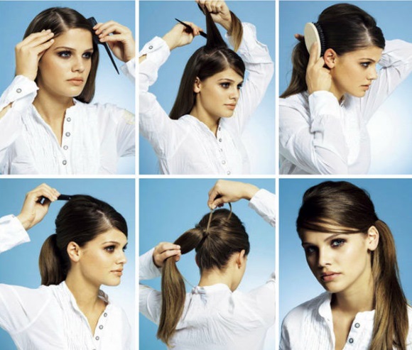 Coiffures pour cheveux moyens. Les photos de femmes sont belles pour tous les jours. Instructions