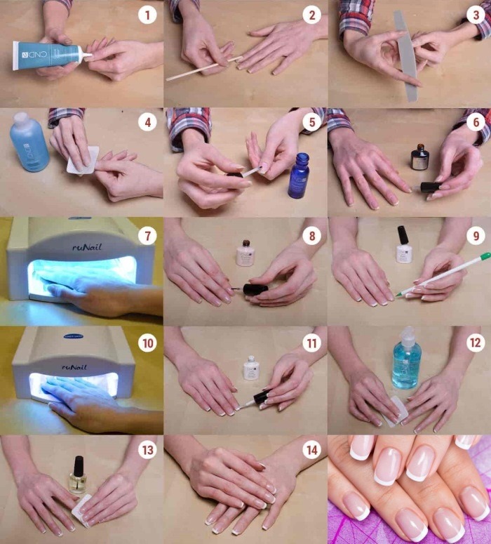 Desenhos simples de manicure para unhas curtas com esmalte gel para iniciantes. Como desenhar lindamente