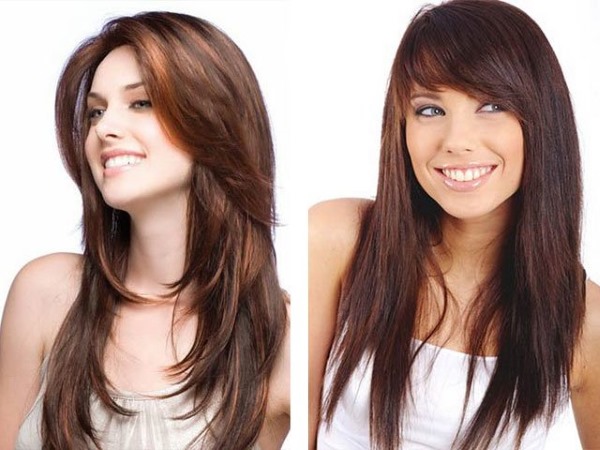 Cortes de cabelo para cabelos longos e finos com e sem franja para mulheres, fashion e com estilo