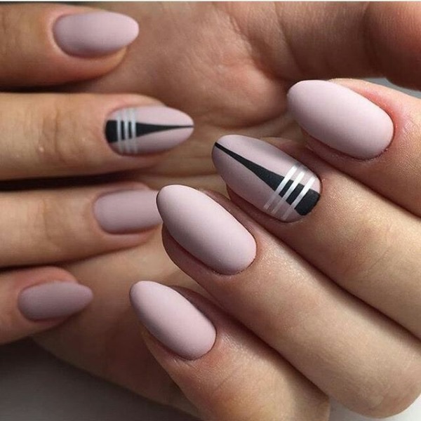 Idéias de design de unhas em forma de amêndoa. Novos itens com uma imagem, francês, ombre