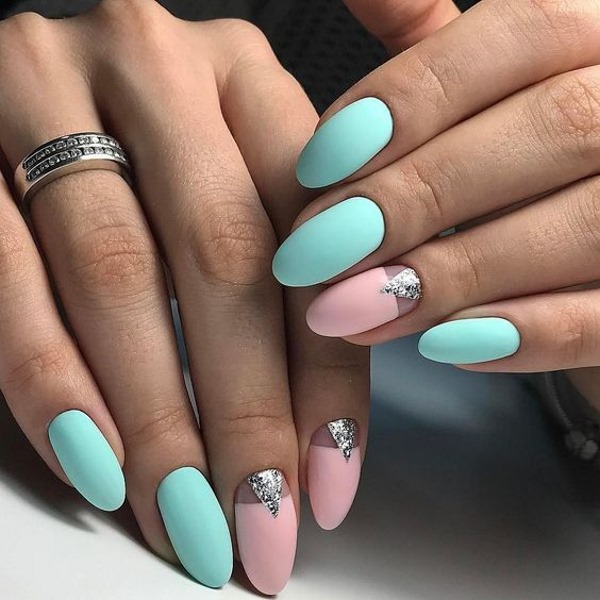 Idéias de design de unhas em forma de amêndoa. Novos itens com uma imagem, francês, ombre