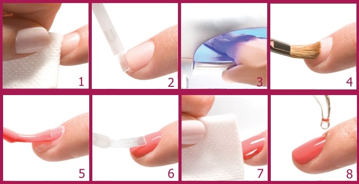 Idéias para manicure rosa para unhas curtas. Foto, desenho com strass, padrão, esfregando, polonês de gel