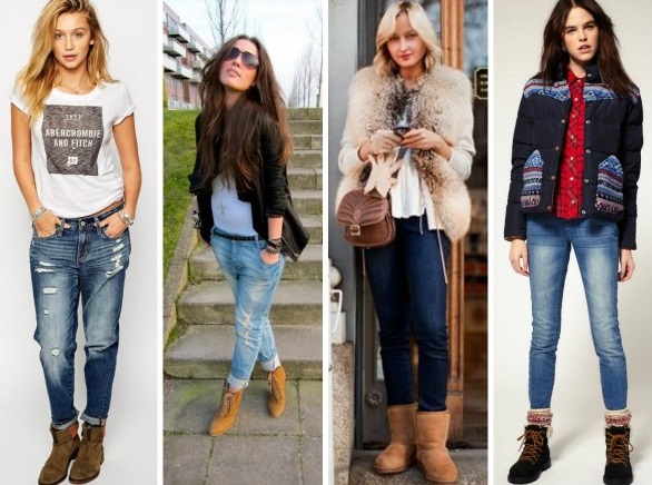 Como usar botas com jeans para mulheres. Fotos de imagens da moda