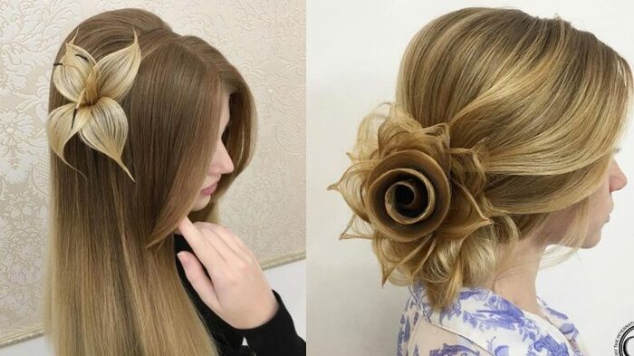 Penteado fácil para cabelos médios em 5 minutos. Foto como fazer passo a passo em casa