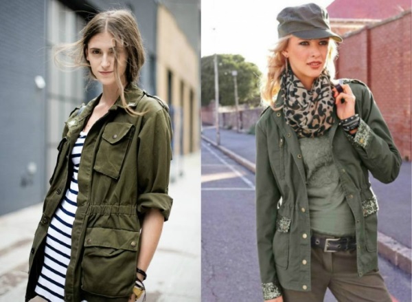 Estilo militar em roupas femininas. O que é, como escolher e vestir