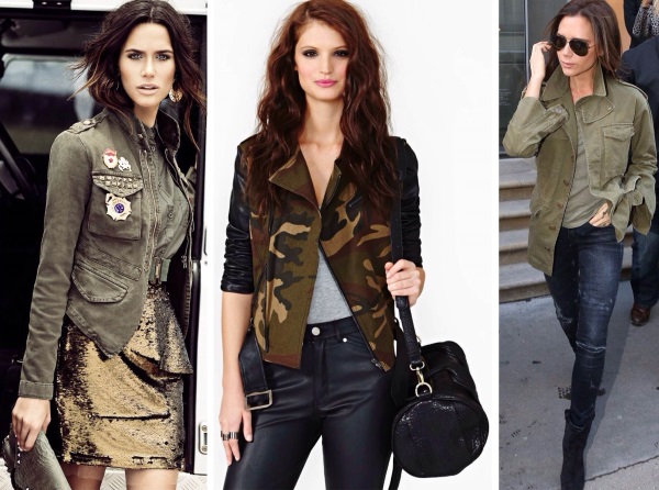 Estilo militar em roupas femininas. O que é, como escolher e vestir