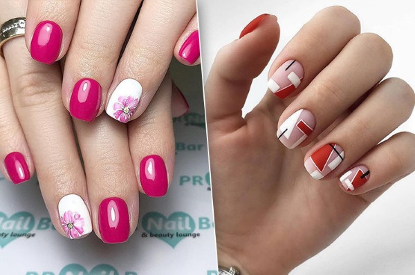 Manicure brilhante para unhas curtas. Fotos, tendências, novo design 2024