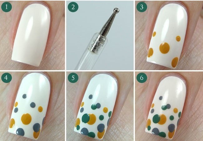 Manicure para unhas curtas, design simples de verniz gel. Moderno e criativo, ideias