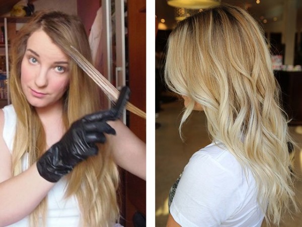 Décoloration des cheveux à la maison avec du peroxyde d'hydrogène. Produits professionnels sans ammoniaque, crèmes, poudres, masques