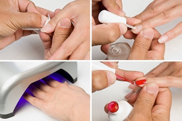 Application étape par étape du vernis gel sur les ongles. Instructions photo, vidéo pour les débutants, conseils