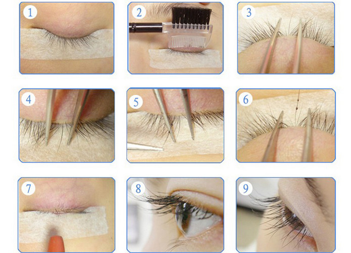 Extensão de cílios com efeito 3D. Fotos de antes e depois, processo e segredos de cuidado