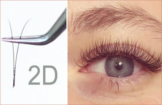 Types d'extensions de cils. Photo 2D, 3D, renard, classique, effet naturel