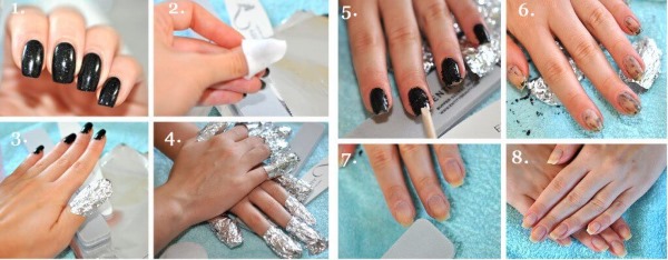 Comment frotter les ongles sur la gomme laque, le vernis ordinaire, le vernis gel. Techniques, instructions, photos