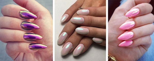 Como esfregar nas unhas em goma-laca, verniz normal, verniz gel. Técnicas, instruções, fotos