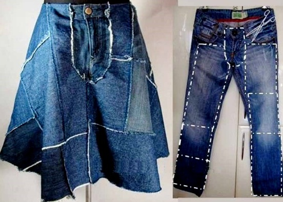 Saia jeans com botões na frente. O que vestir, como costurar com as próprias mãos de jeans