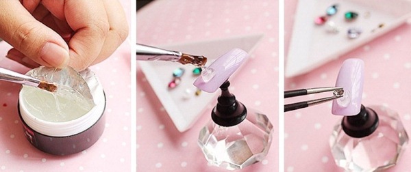 Comment coller des strass sur du vernis gel pour qu'ils ne tombent pas, maintenez longtemps, sans colle. Conseils d'experts vidéo