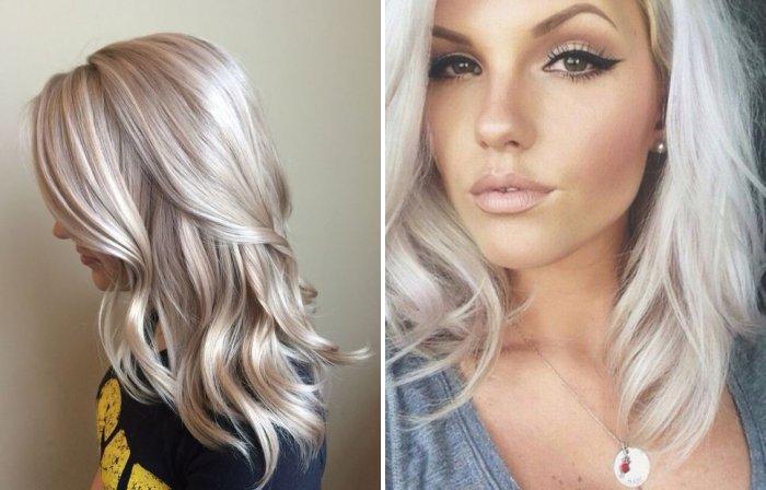 Culoarea parului este blond platinat. Fotografii înainte și după colorare, șampoane colorante, tonice, vopsele