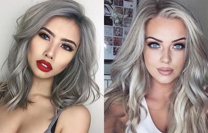 A cor do cabelo é loiro platinado. Fotos antes e depois da coloração, xampus coloridos, tônicos, tintas