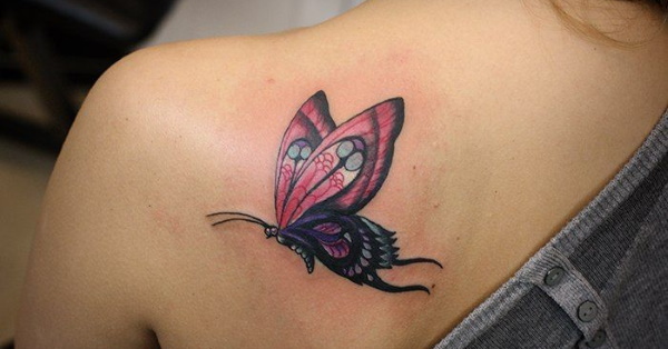 Tatuagem de borboleta. Significado para meninas, fotos, desenhos na parte inferior das costas, braço, papa, pescoço, perna, ombro