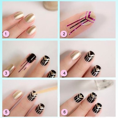 Geometria nas unhas. Desenhos, técnicas, ideias, como fazer passo a passo com uma foto