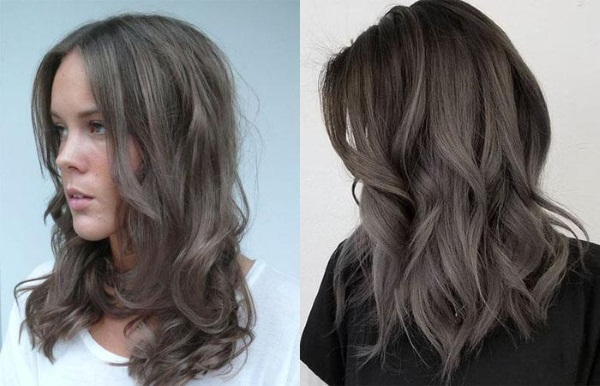 Cabelo castanho acinzentado. Fotos antes e depois da coloração. Tintas e instruções