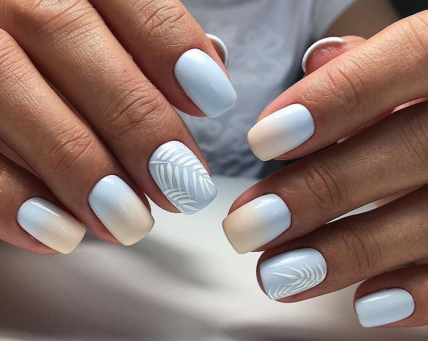 Ombre nas unhas com esmalte gel. Foto, como fazer passo a passo, tutoriais em vídeo para iniciantes