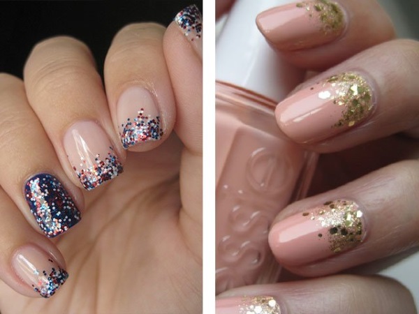 Manicure rosa com brilhos e strass. Design delicado de fotos, tendências da moda em 2024