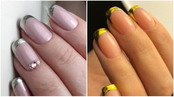 Desenhos de unhas de verniz em gel para unhas curtas. Fotos, tendências da moda em 2024