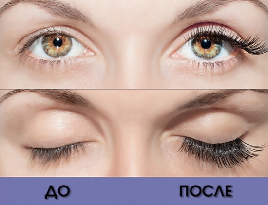 Efeitos de extensão de cílios. Esquemas, fotos com nomes, como escolher a forma dos olhos