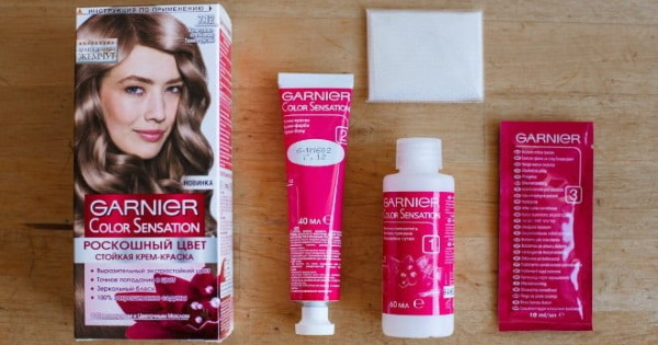 Garnier Color Sensation. Palette de couleurs de peinture, photos avant et après, avis