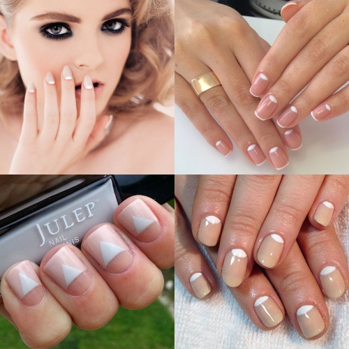 Francês (manicure francesa) em unhas quadradas. Fotos, novos itens 2024