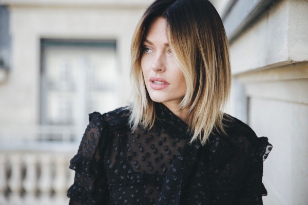 Ombre pour cheveux courts foncés. Photos avant et après la coloration, comment le faire à la maison