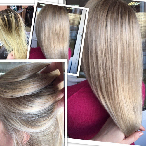 Blondes aux racines foncées. Photo, techniques de coloration, mise en évidence, tonification