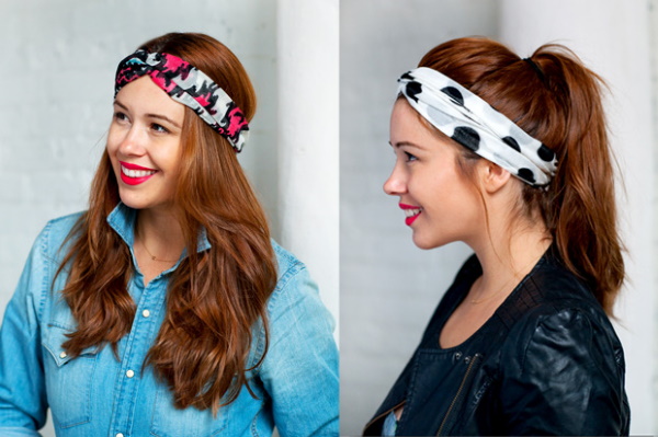 Como usar uma bandana com cabelo curto, franja, malha, esportes no inverno, outono, verão