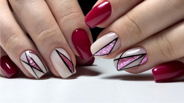 Linda manicure para unhas compridas. Fotos, designs, ideias