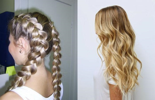 Penteados em ondas para cabelos médios. Foto de como fazer com franja e sem