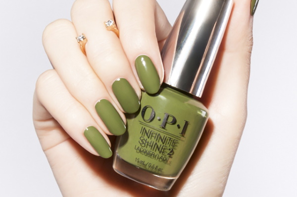 Manicure em tons de verde.Verniz fotogel para unhas compridas e curtas. Novos itens