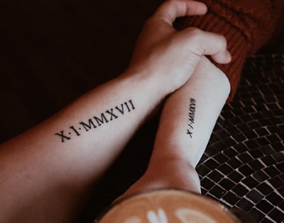 Tatuagens para um casal de amantes com significado, inscrições, fotos com decodificação