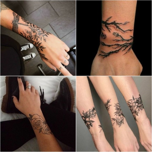 Dessins de tatouage à la main pour les filles. Une photo