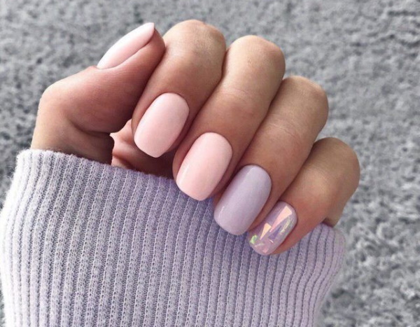 Idéias de manicure com esmalte gel para unhas curtas. Fotos, desenhos passo a passo