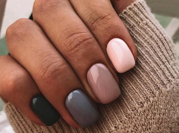 Opções de manicure de verniz em gel para unhas curtas e longas. Fotos, técnicos