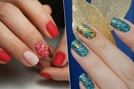 Manicure de escritório para unhas curtas, longas. Fotos, tendências da moda, novidades, designs com fricção, strass, padrões, geometria