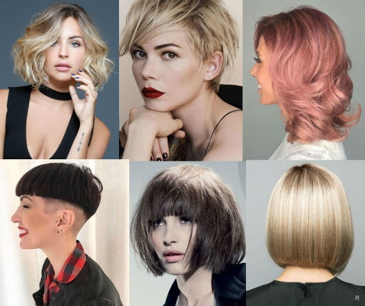 Cortes de cabelo femininos modernos 2024. Foto, para cabelos médios e curtos que não requerem penteado