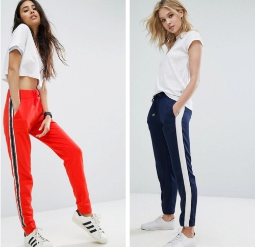 Joggers pour femmes. Photo, où acheter, quoi porter avec poches, chaîne