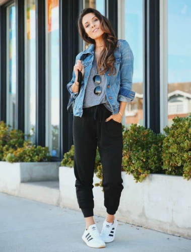 Joggers pour femmes. Photo, où acheter, quoi porter avec poches, chaîne