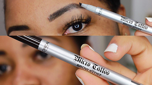 Crayons pour sourcils avec effet de tatouage, microblading, poils