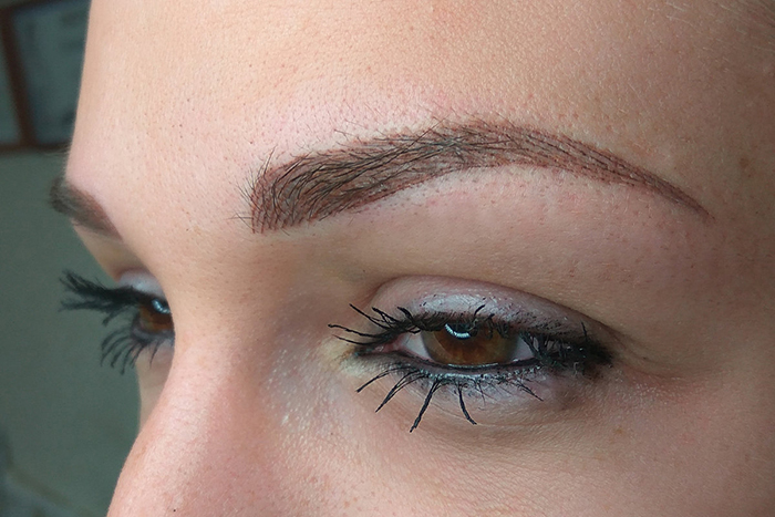 Lápis para sobrancelhas com efeito de tatuagem, microblading, cabelos